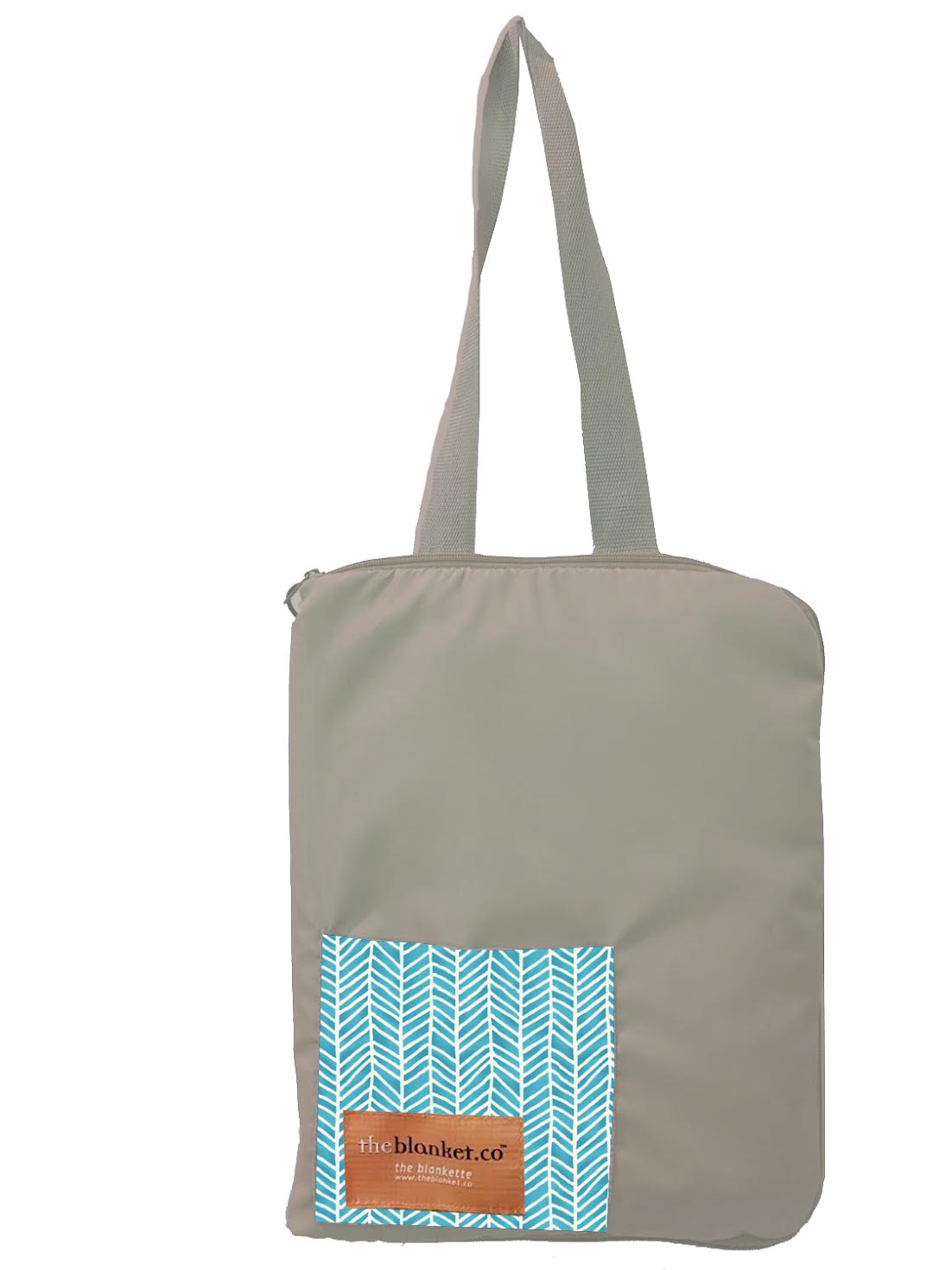 Turquoise with White Scales Waterproof Picnic Blankette