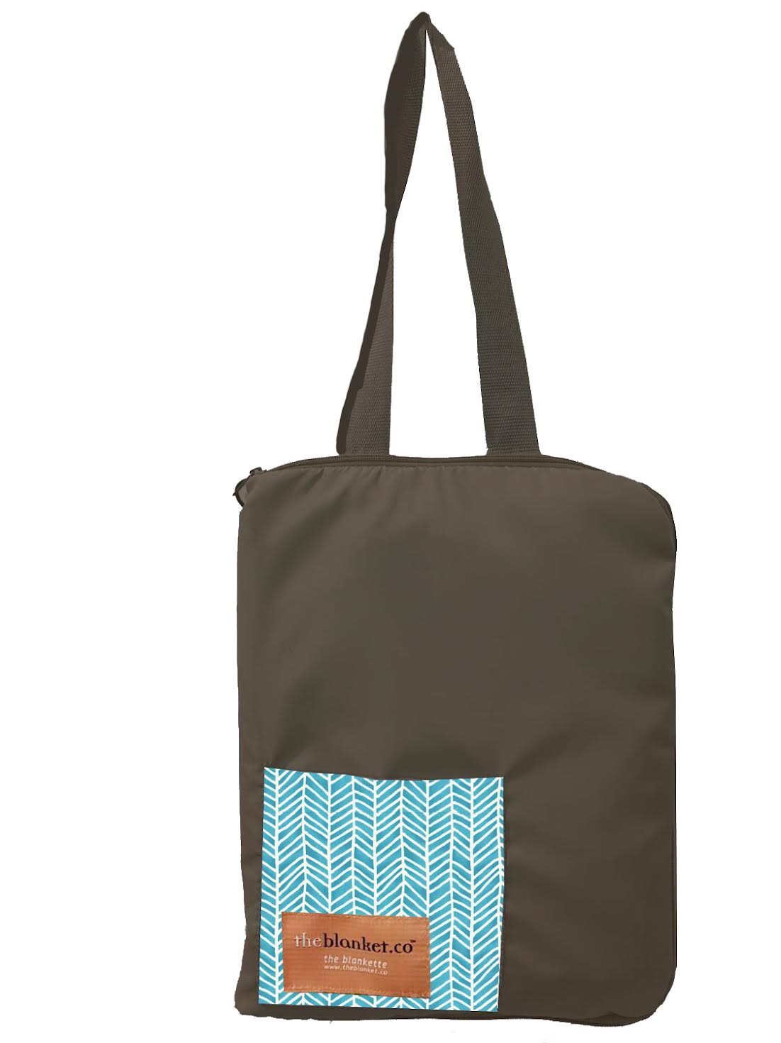 Turquoise with White Scales Waterproof Picnic Blankette