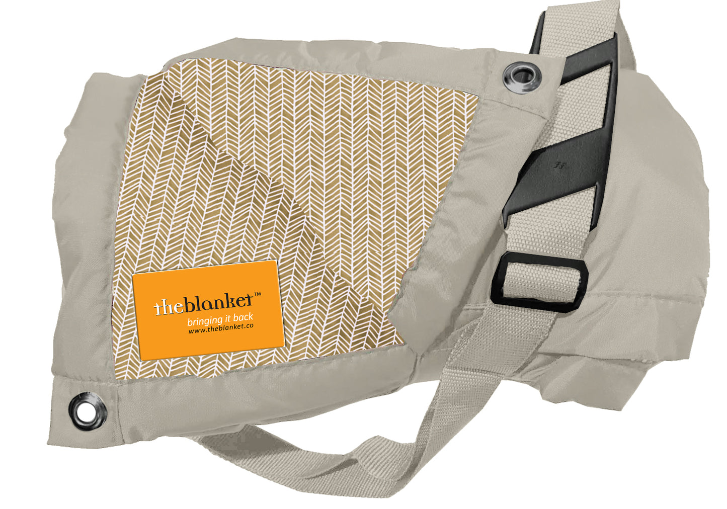 Brown With White Scales Waterproof Picnic Blanket
