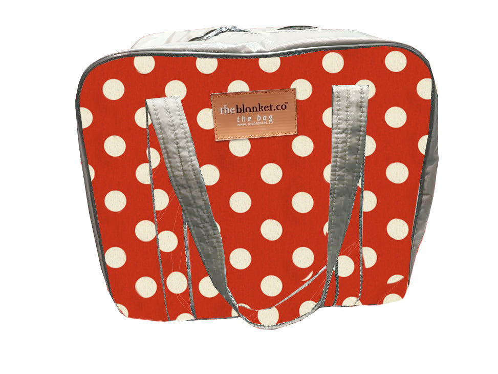 Red Spotted Compartmentalised Picnic Bag