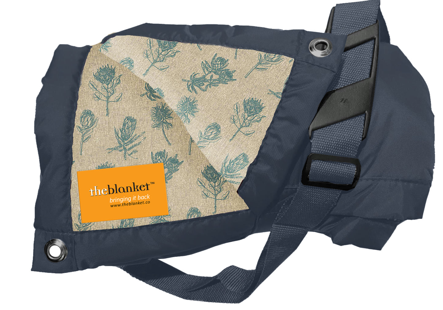 Turquoise Proteas Waterproof Picnic Blanket