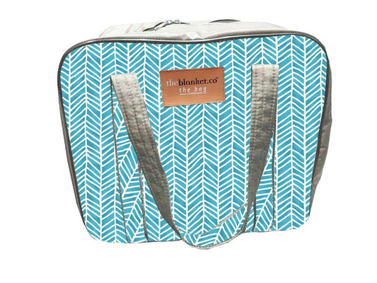 Turquoise with White Scales Compartmentalised Picnic Bag