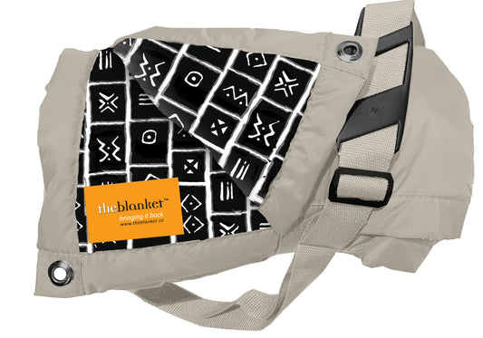Black Bushman Waterproof Picnic Blanket
