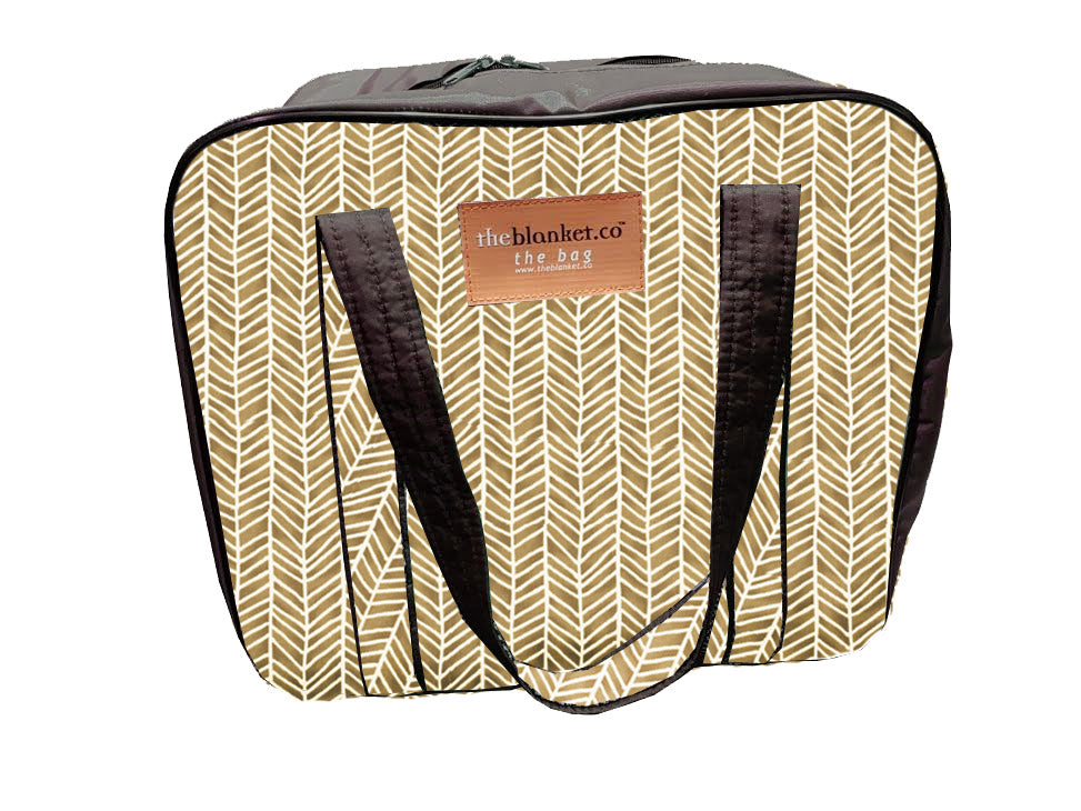 Brown with White Scales Compartmentalised Picnic Bag