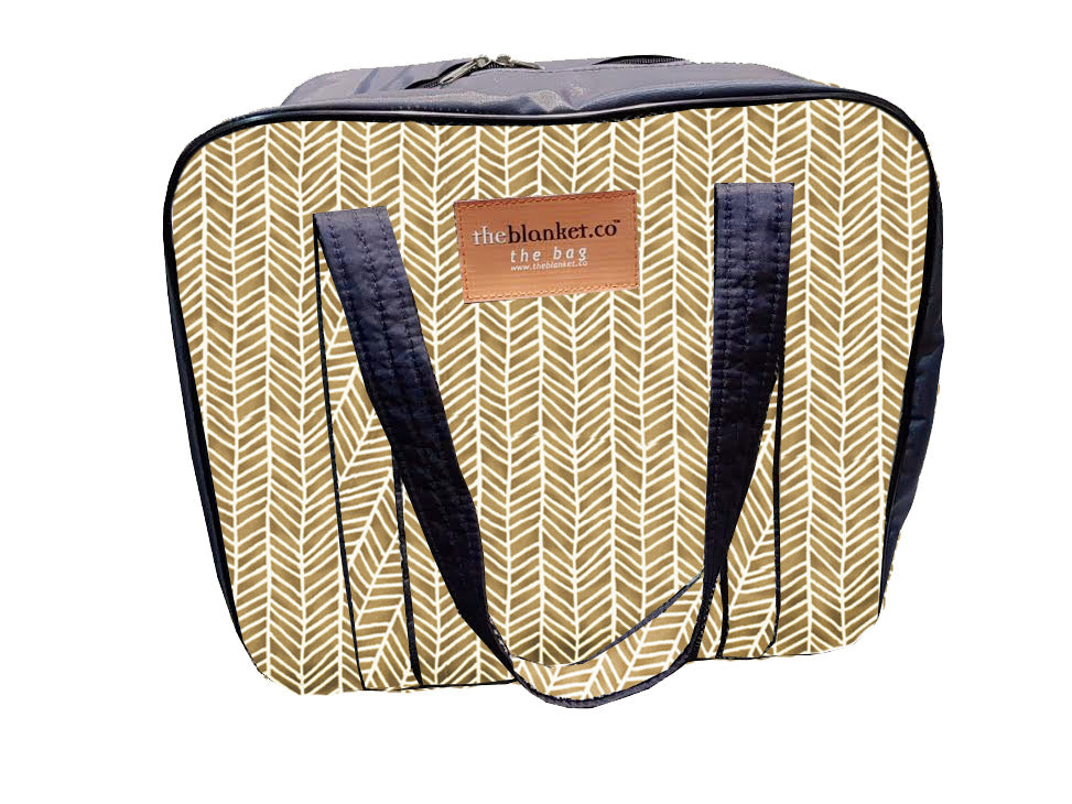 Brown with White Scales Compartmentalised Picnic Bag