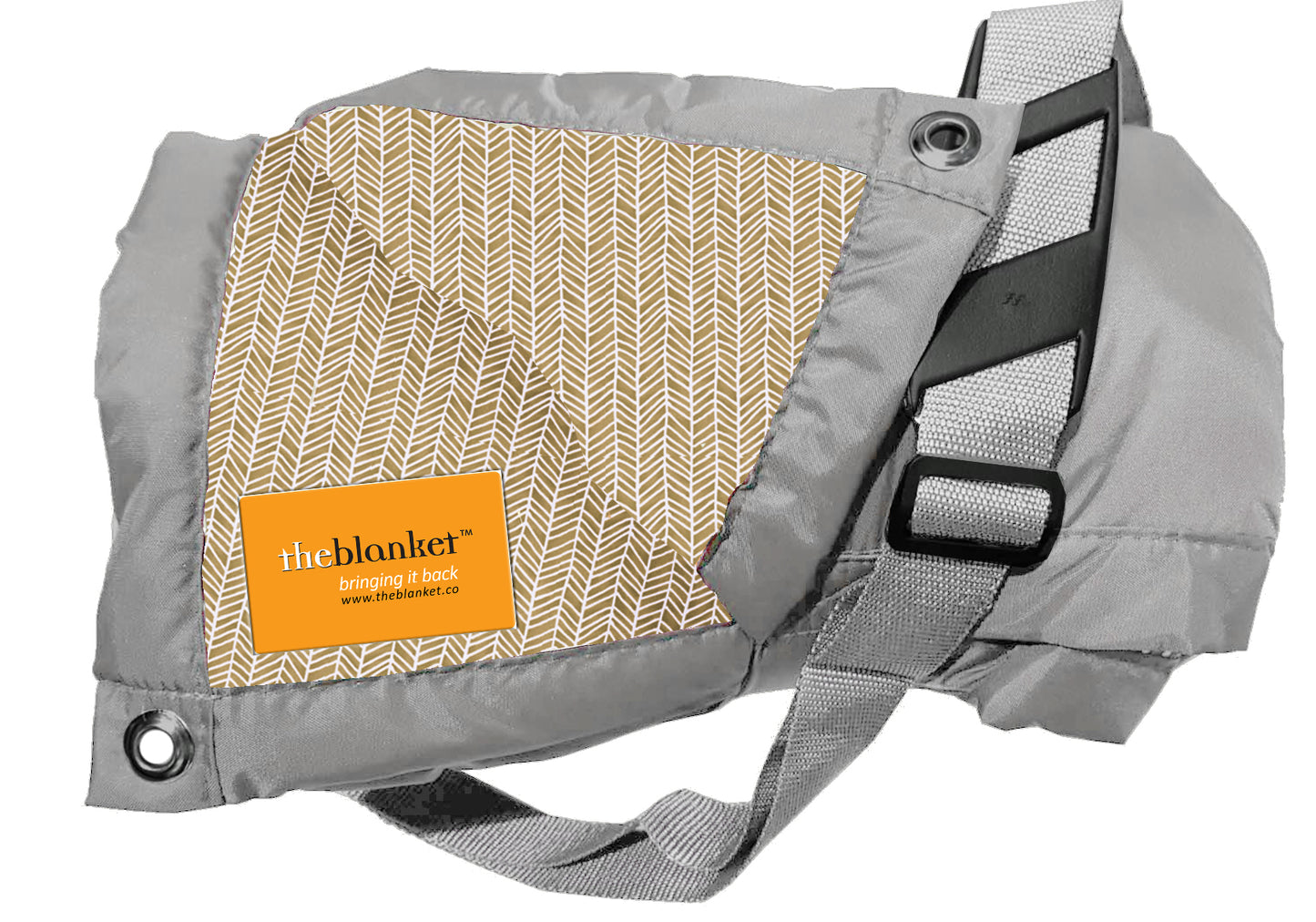 Brown With White Scales Waterproof Picnic Blanket