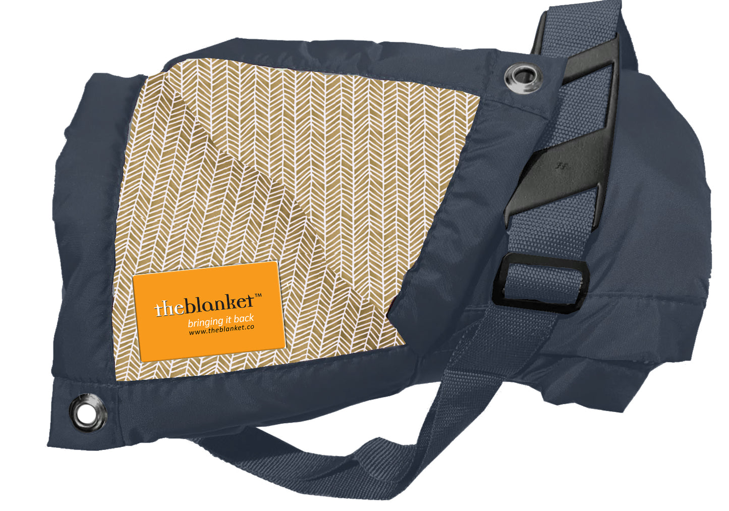 Brown With White Scales Waterproof Picnic Blanket