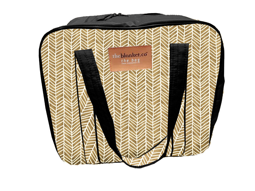 Brown with White Scales Compartmentalised Picnic Bag