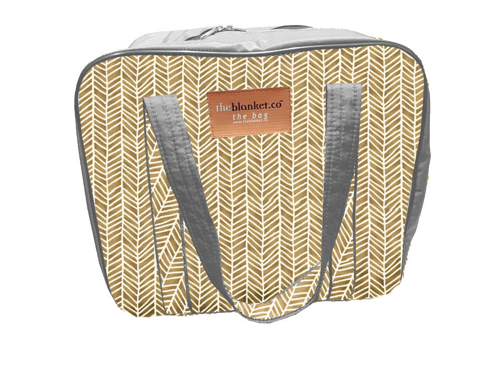 Brown with White Scales Compartmentalised Picnic Bag