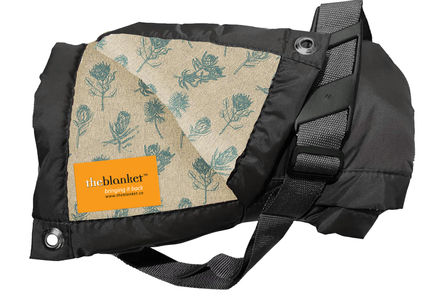 Turquoise Proteas Waterproof Picnic Blanket