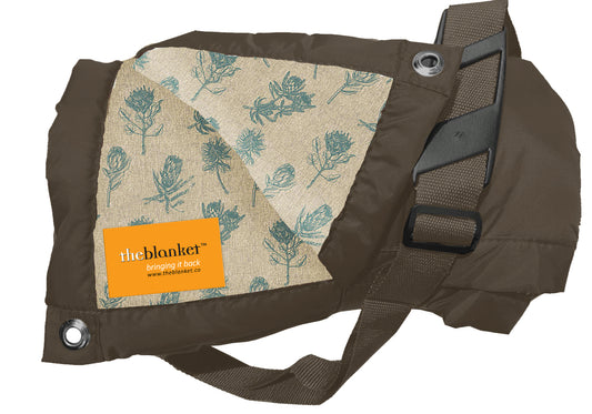 Turquoise Proteas Waterproof Picnic Blanket