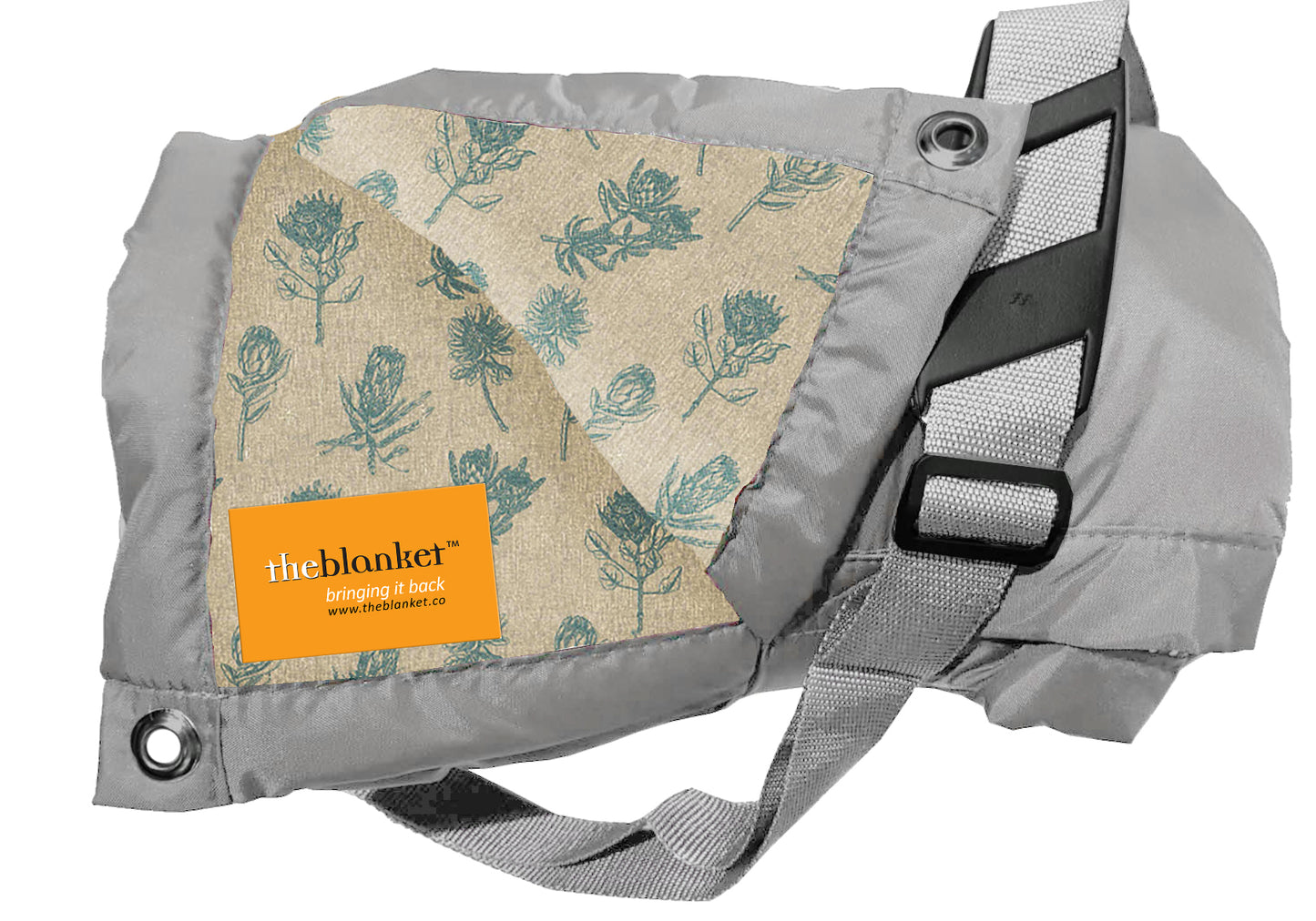 Turquoise Proteas Waterproof Picnic Blanket