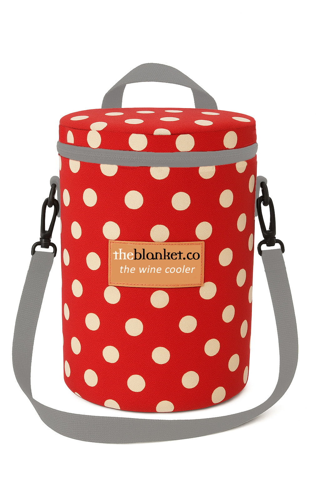 Red Spotted Wine Cooler
