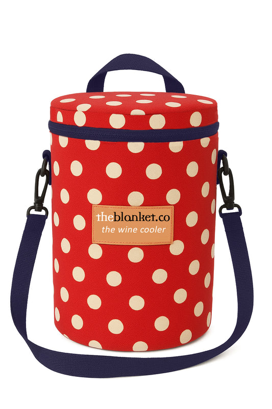 Red Spotted Wine Cooler