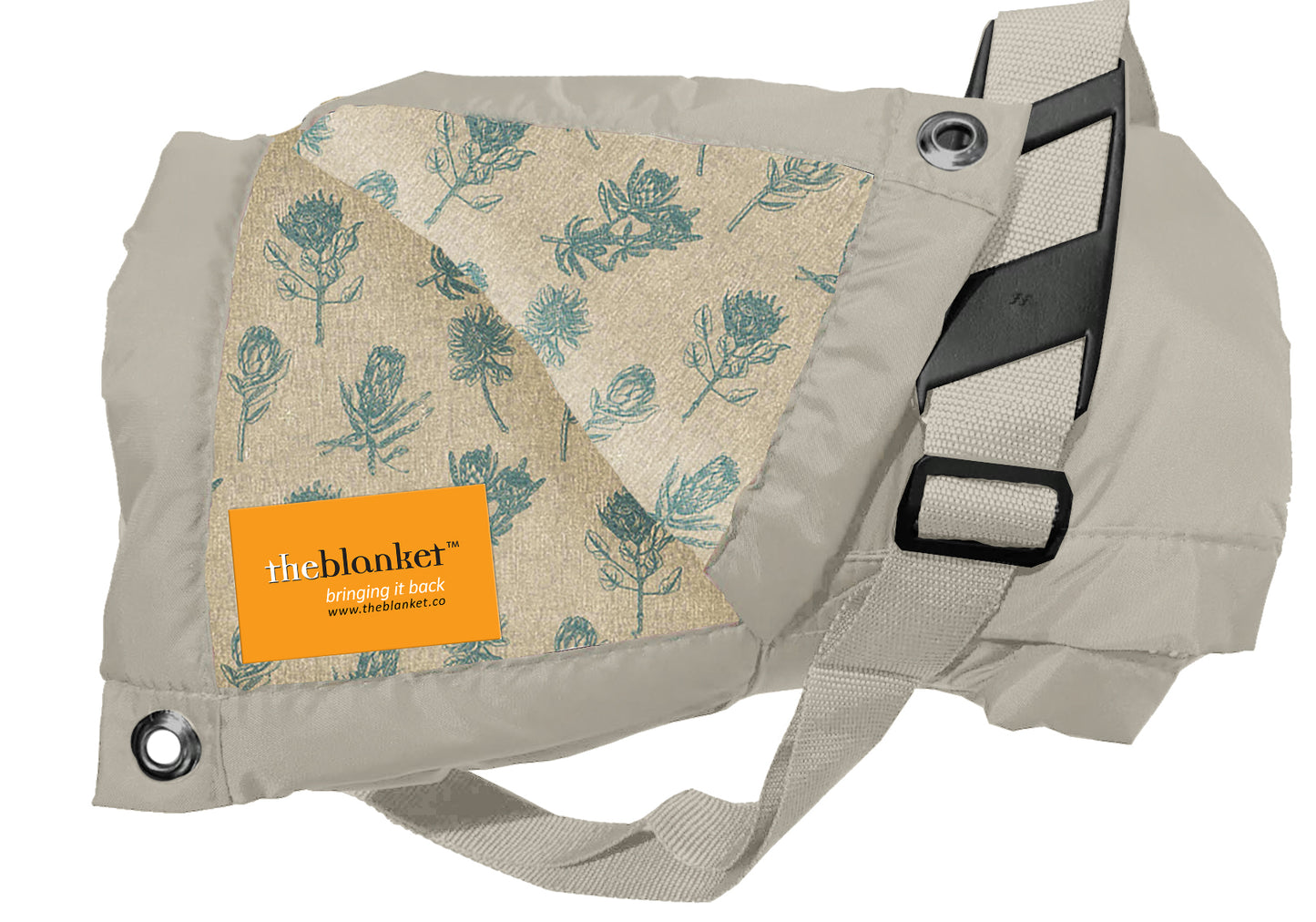 Turquoise Proteas Waterproof Picnic Blanket