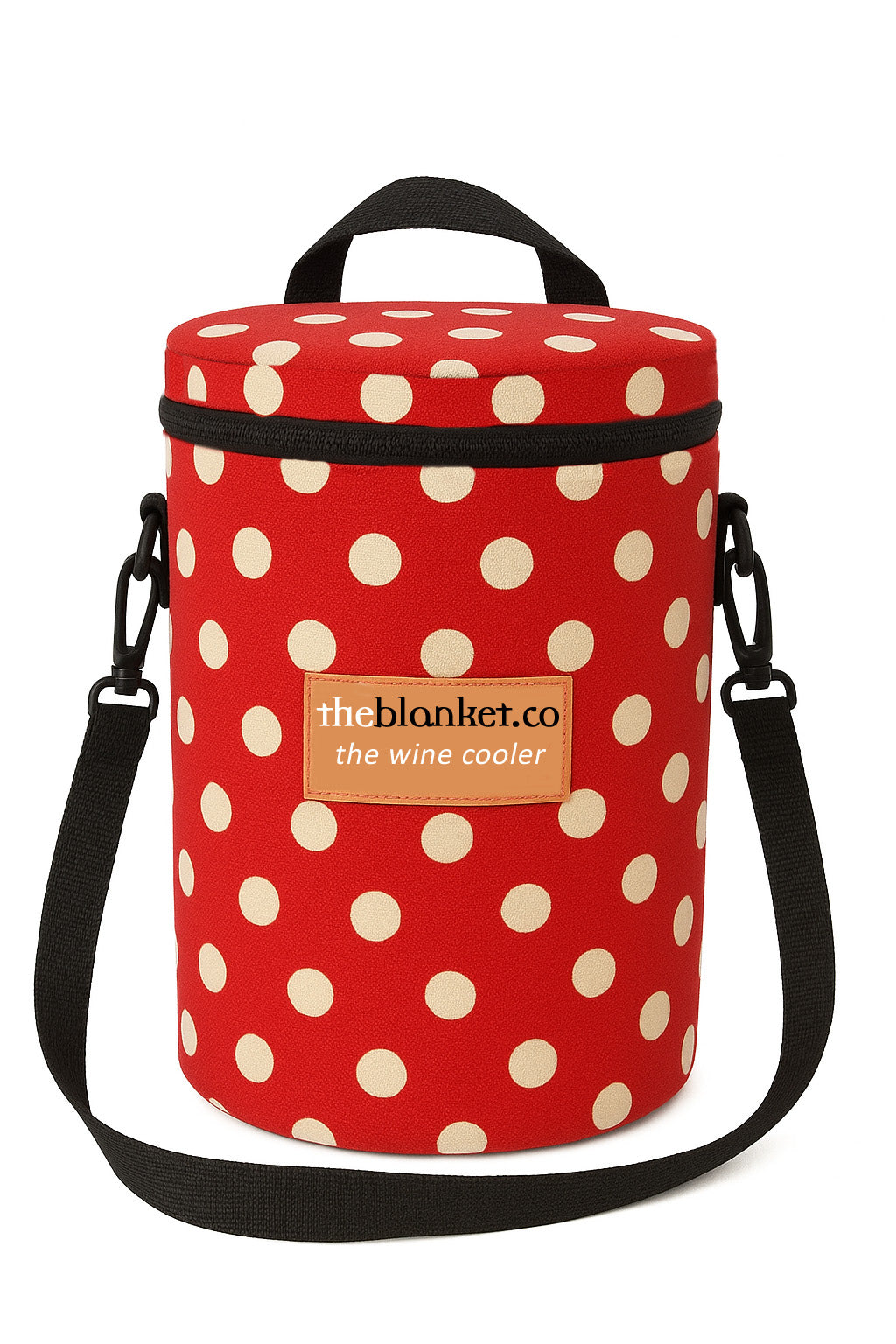 Red Spotted Wine Cooler